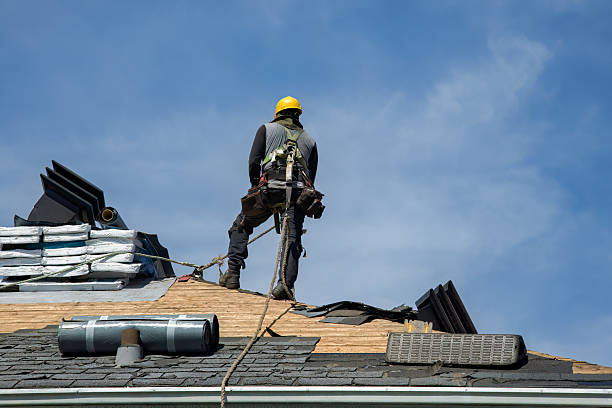 Professional Flat Roof Repair technician working in Pulaski, NY